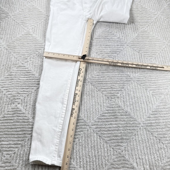 Banana Republic Skinny Fit Jeans Womens 30/10 Tall White Stretch Denim Preppy - Picture 5 of 13
